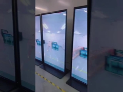 75 pouces support de sol Affichage publicitaire plein écran 178° Angle de vision 450cd/m2 Lumière