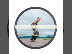 Affichage de publicité en écran circulaire Affichage Android rond