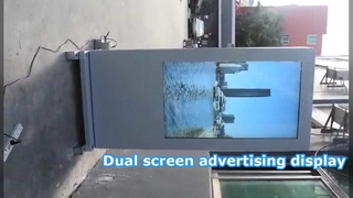 affichage publicitaire extérieur à double écran