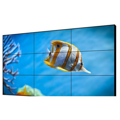 Écran d'épissage LCD ultra étroit UHD 55 pouces 3,5 mm Affichage murale vidéo intérieur