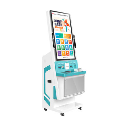 Borne de paiement tactile médicale CE de 32 pouces avec écran tactile capacitif pour l'enregistrement des patients à l'hôpital