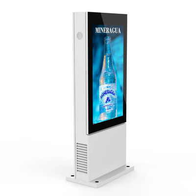 Affichage numérique extérieur 4G Publicité 55 pouces Haute luminosité imperméable à l'eau IP65