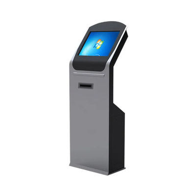 Borne libre-service sur pied de 19 pouces avec écran tactile pour la collecte de billets avec écran interactif