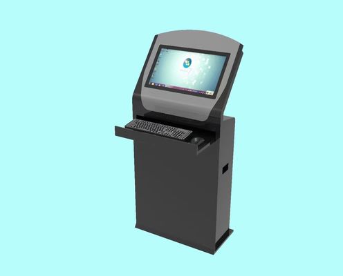 Borne libre-service sur pied de 19 pouces avec écran tactile pour la collecte de billets avec écran interactif