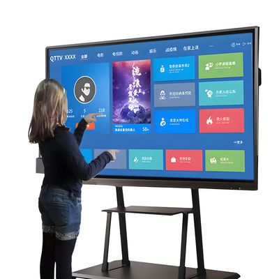 Tableau interactif numérique de 110 pouces avec écran 4K Ultra HD et stylo électromagnétique
