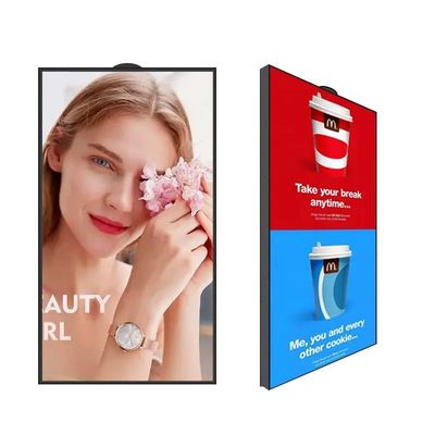 Écran LCD de 65 pouces lisible par la lumière du soleil, affichage publicitaire à haute luminosité, avec une luminosité de 2500 cd/m2
