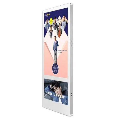 Affichage publicitaire pour ascenseurs LCD mural, affichage numérique double écran 50W