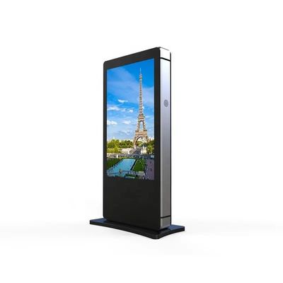 Écran publicitaire extérieur de 55 pouces 4G, étanche à l'eau, lecteur vidéo haute luminosité