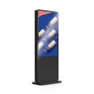Moniteur LCD extérieur haute luminosité de 65 pouces avec protection IP65 et large plage de température de fonctionnement