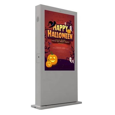 Affichage d'écran publicitaire extérieur IP65 de 55 pouces haute luminosité pour affichage numérique résistant aux intempéries