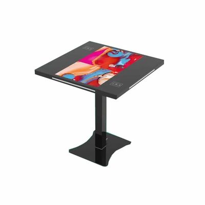 Tablette interactive à double écran tactile capacitif de 21,5 pouces avec charge sans fil pour café intelligent et jeux