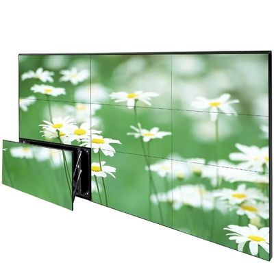 Mur d'assemblage LCD de 55 pouces avec résolution 4K et écran à bords étroits pour applications de mur vidéo