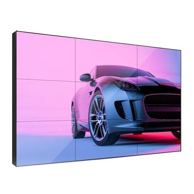 Écran de jonction LCD haute luminosité de 49 pouces avec lunette étroite de 0,88 mm pour mur vidéo publicitaire intérieur