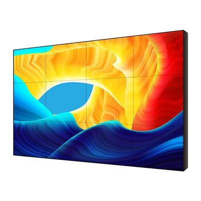 Mur d'assemblage LCD sans cadre de 55 pouces de 1,8 mm avec une luminosité de 500 cd/m² pour écrans vidéo muraux intérieurs