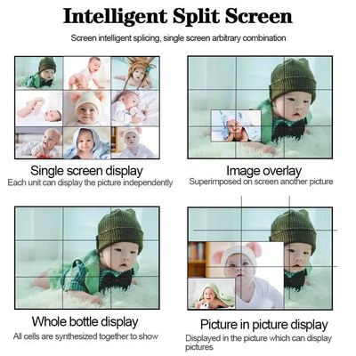 55 pouces 0,88 mm LCD paroi d'épissure Ultra étroit bord de téléviseur contrôleur de processeur murale
