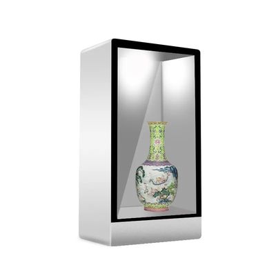 Vitrine LCD transparente de 55 pouces avec résolution 1920x1080 et écran tactile à 10 points