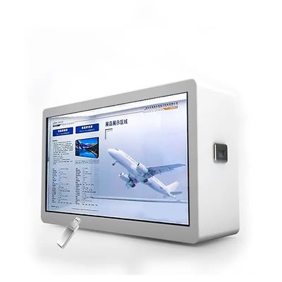 Vitrine LCD transparente intelligente de 43 pouces avec résolution 1920*1080 et luminosité 450cd/m2
