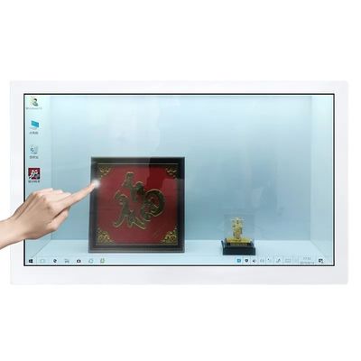 32 pouces vitrine LCD transparente TFT écran tactile de haute luminosité