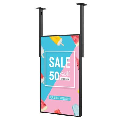 Display publicitaire LCD métallique Lecteur vidéo Haute luminosité 1500 Nits Approuvé ROHS