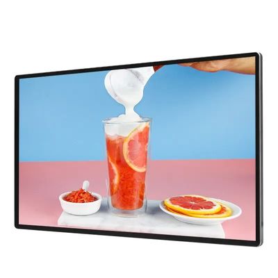 Écran publicitaire LCD mural de 98 pouces avec résolution 1920 x 1080 et protection IP55 IP65