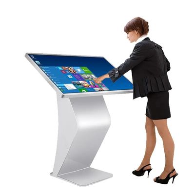 Écran tactile 4K debout au sol Kiosque numérique Affichage tactile capacitif de 50 pouces