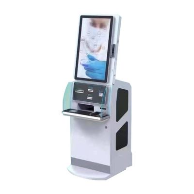 Kiosque d'auto-service à écran tactile de 32 pouces doté d'une puissance de 67 W et de fonctionnalités personnalisables pour le check-in à l'hôpital
