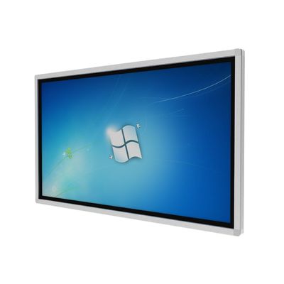 Kiosque numérique à écran tactile de 55 pouces avec écran tactile infrarouge et système d'exploitation Windows tout en un ordinateur