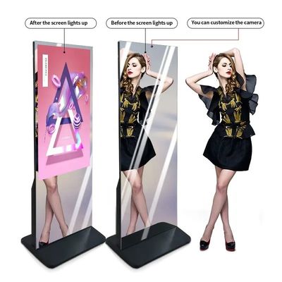 Salle de sport intérieure Smart Magic Mirror Écran tactile 43 pouces Affichage numérique Android