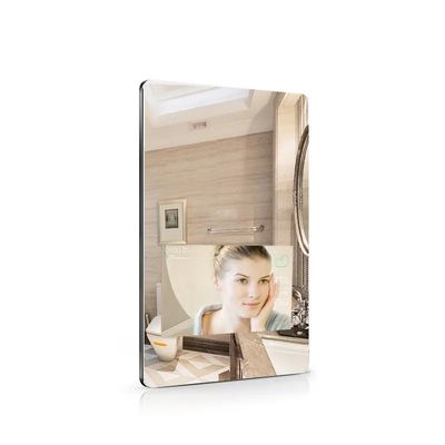 21.5 pouces miroir mural affichage publicitaire écran tactile intelligent miroir de maquillage