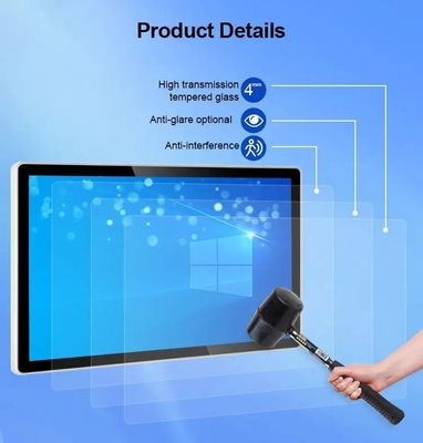 Écran moniteur tactile capacitif de 15,6 pouces avec résolution 1920x1080 et multi-touch pour affichage industriel