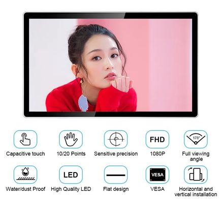 Écran moniteur tactile capacitif de 15,6 pouces avec résolution 1920x1080 et multi-touch pour affichage industriel