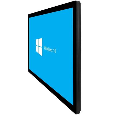 Moniteur tactile infrarouge de 55 pouces, écran LCD mural avec toucher capacitif 10 points