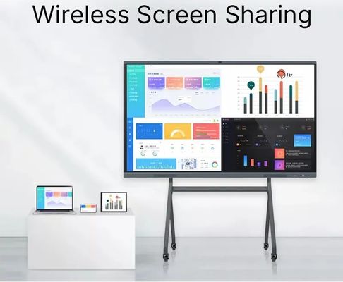 Tableau interactif numérique 4K Ultra HD de 85 pouces avec vidéoconférence pour salles de réunion