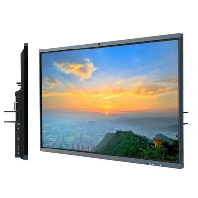 Écran tactile à infrarouge intelligent de 75 pouces, tableau plat interactif, homologué ROHS pour les salles de réunion