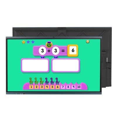 Écran plat interactif de 86 pouces avec haut-parleur intégré et tableau blanc interactif numérique avec une résolution de 1920x1080