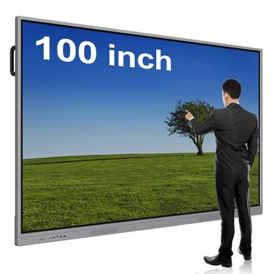 Écran plat interactif intelligent de 100 pouces Full HD Multi-touch avec écran tactile