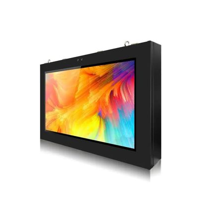 Écran publicitaire extérieur de 43 pouces monté sur le mur avec réseau 4G Android