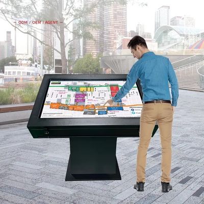 Table de signalisation numérique interactive tactile haute luminosité 43 pouces pour extérieur