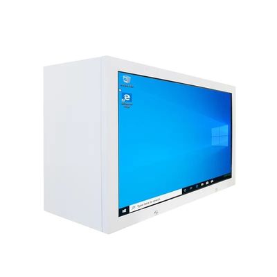 Vitrine LCD transparente haute transparence de 50 pouces avec boîte d'affichage à écran tactile système Android