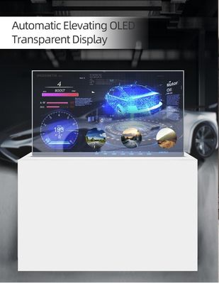 Écran tactile OLED transparent de 55 pouces Moniteur d'affichage numérique avec résolution 1920*1080 et toucher capacitif