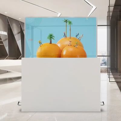 Écran transparent OLED de bureau de 55 pouces affichage automatique d'élévation et de baisse