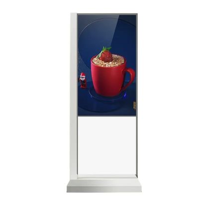 Moniteur tactile transparent de 55 pouces avec lecteur vidéo Android et technologie tactile infrarouge 10