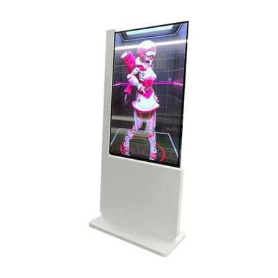 Vitrine LCD transparente de 55 pouces avec résolution 1920 x 1080 et écran OLED au sol