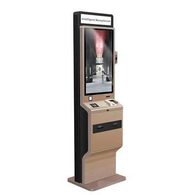 Borne libre-service tactile Stand Free 90W avec caisson lumineux à LED et imprimante thermique