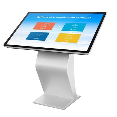 Borne numérique à écran tactile en métal avec résolution 1920x1080 et haut-parleurs intégrés