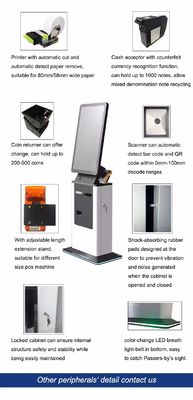 32 pouces vérifier dans l'écran tactile Self-Service Kiosque avec la marque personnalisée