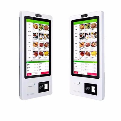 Kiosque numérique à écran tactile de 32 pouces avec système d'exploitation Windows 10 et boîtier métallique pour libre-service interactif