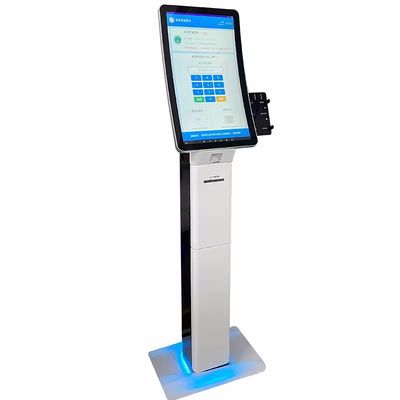 Kiosque avec écran tactile haute résolution avec machine POS et imprimante thermique