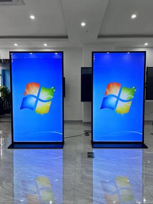 Écran publicitaire LCD de 75 pouces avec angle de vision de 178°, luminosité de 450 cd/m² et rapport de contraste de 3000:1 pour la signalisation numérique commerciale