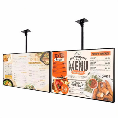 Affichage publicitaire à haute luminosité Moniteur de vitrine de magasin Restaurant Signage numérique